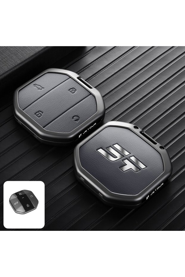 KKJT-E Gray Key Case For Chery Jetour T2 Jetour T1 2025-2027 Premium Zinc Alloy Remote Key Cover Ful