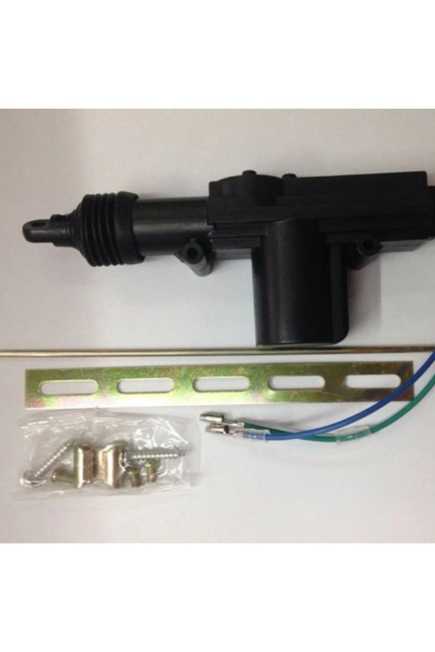 black 12V Car Locking System Actuator Heavy Duty Automobile Central Door Lock Motor Kit 2 Wire Vehic