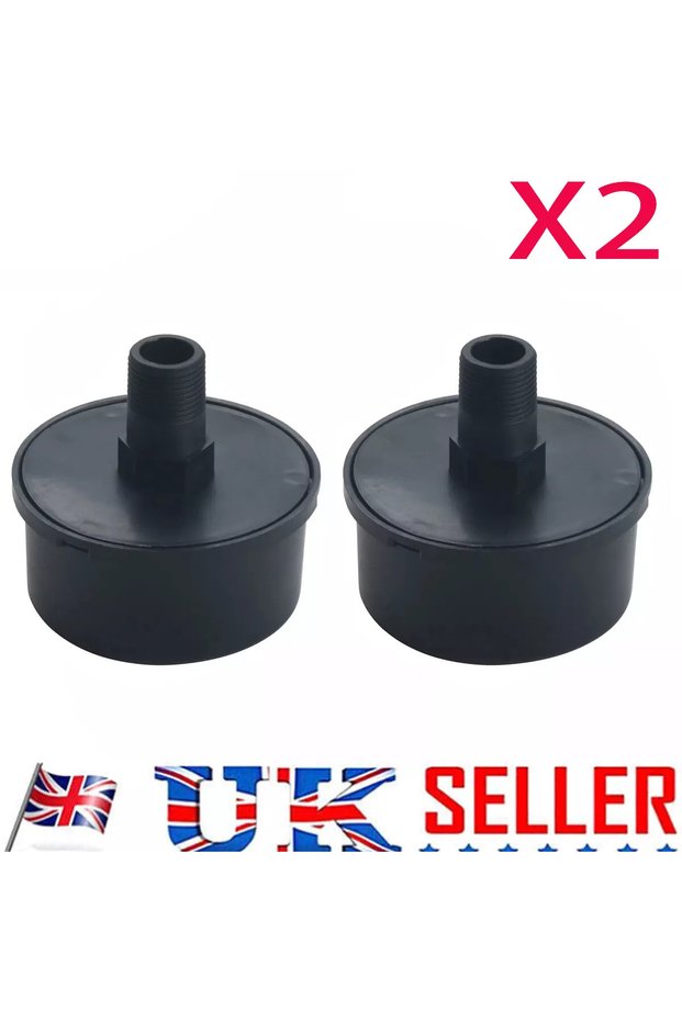 2pcs 2pc Air Compressor Intake Filter 15mm Muffler Male Thread Noise Reduction Automobiles Parts Acc