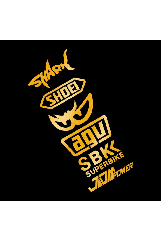 Set E Motorcycle Reflective Stickers Creative Superbike Personalized Motorbike Helmet Vinyl Decals C