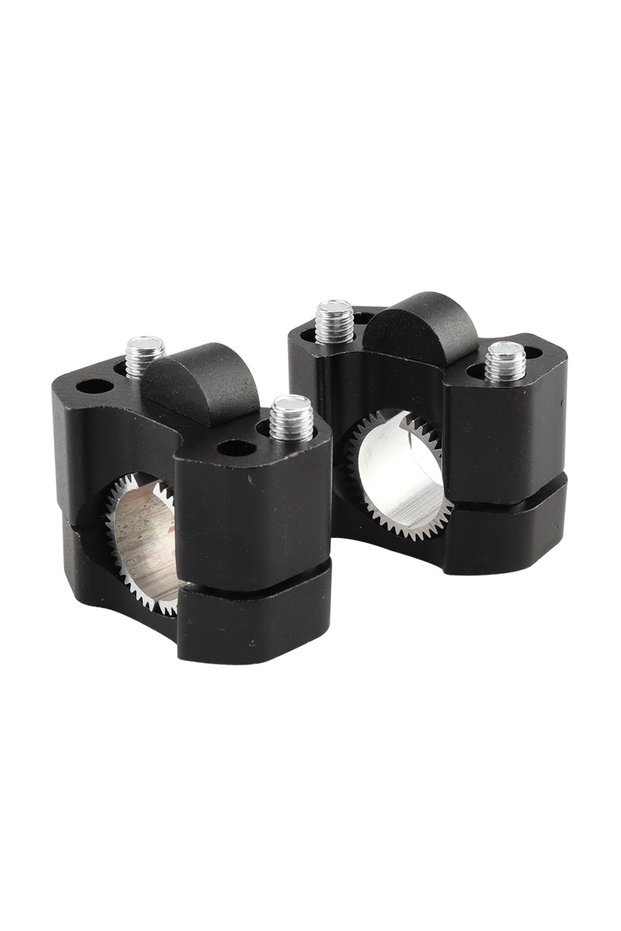 Black 22mm 28mm CNC Motorcycle Handlebar Clamp Handlebar Risers Adapter Bar Clamps For KTM Honda Kaw