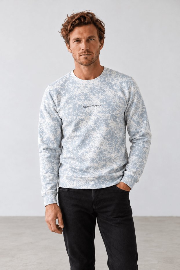 New season filow men's double-thread regular fit sweatshirt.