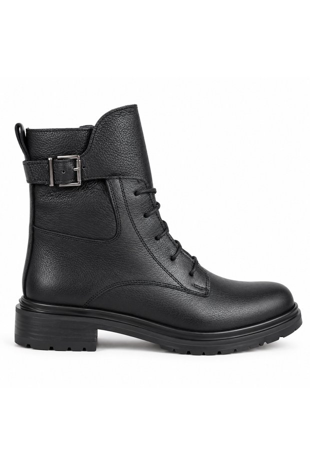 Velsa Black Genuine Leather Women's Boots