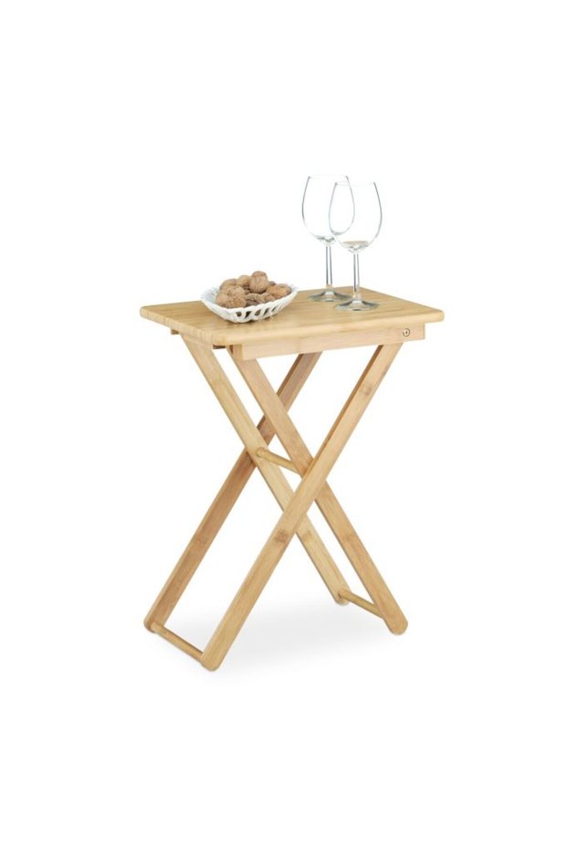 Folding Side Table Bamboo