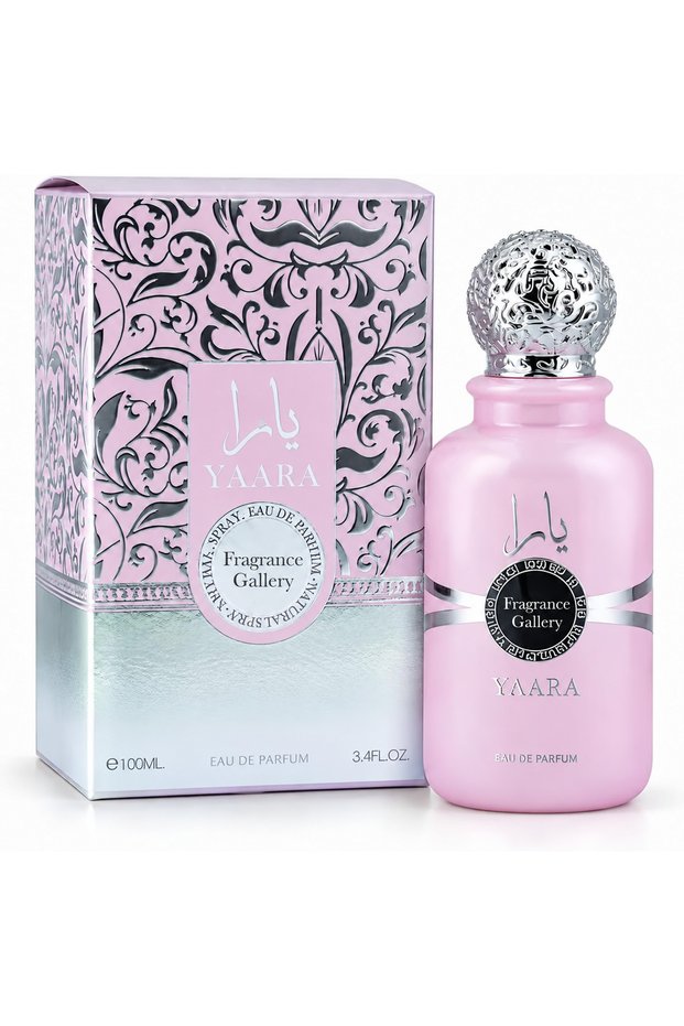 Yaara Eau de Parfum Spray, Pink Bottle with Silver-Tone Cap, 100 ml