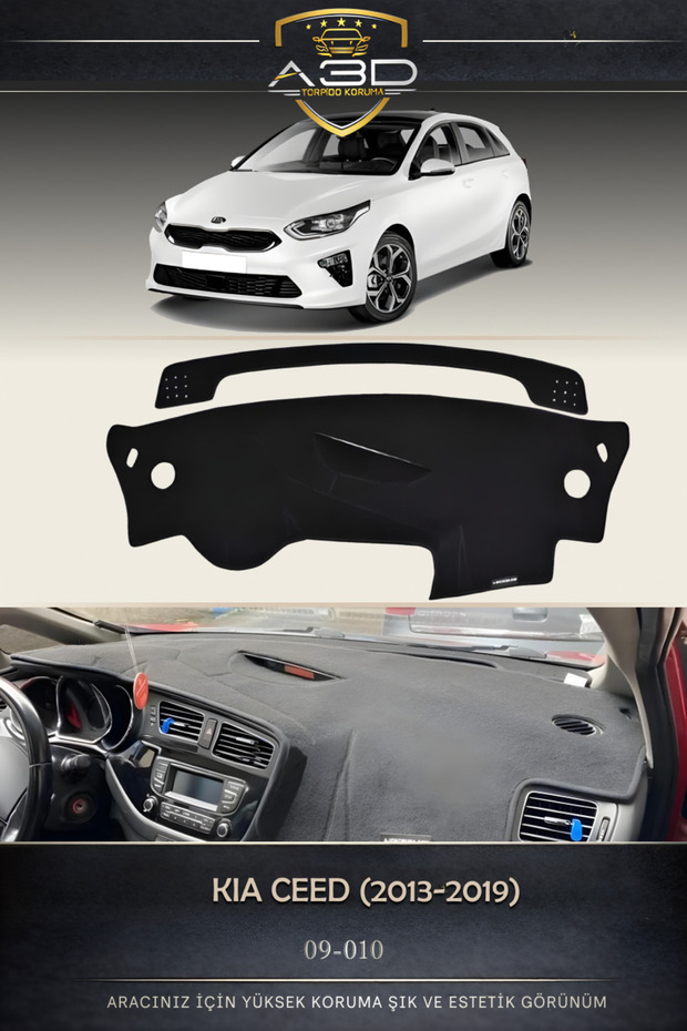 Kia CEED (2013+) Dashboard Protector, Protective Cover, Rug, Cover, Dashboard Panel