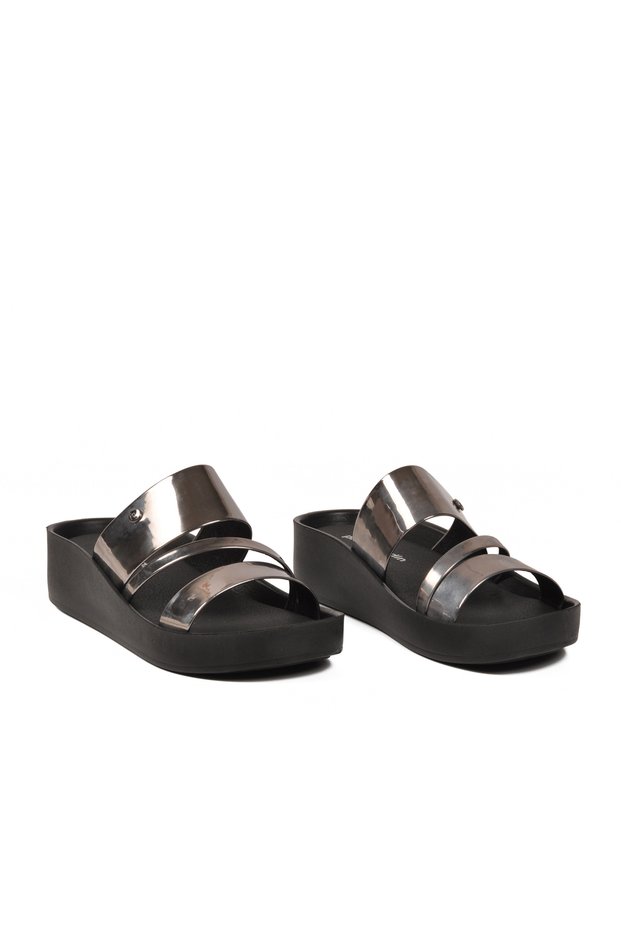 Women's Slippers PC-7497 Platinum Patent Leather