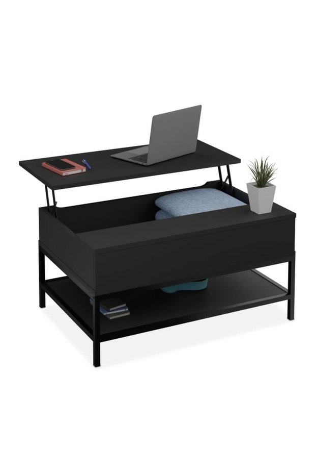 Black Coffee Table with Lifting Top
