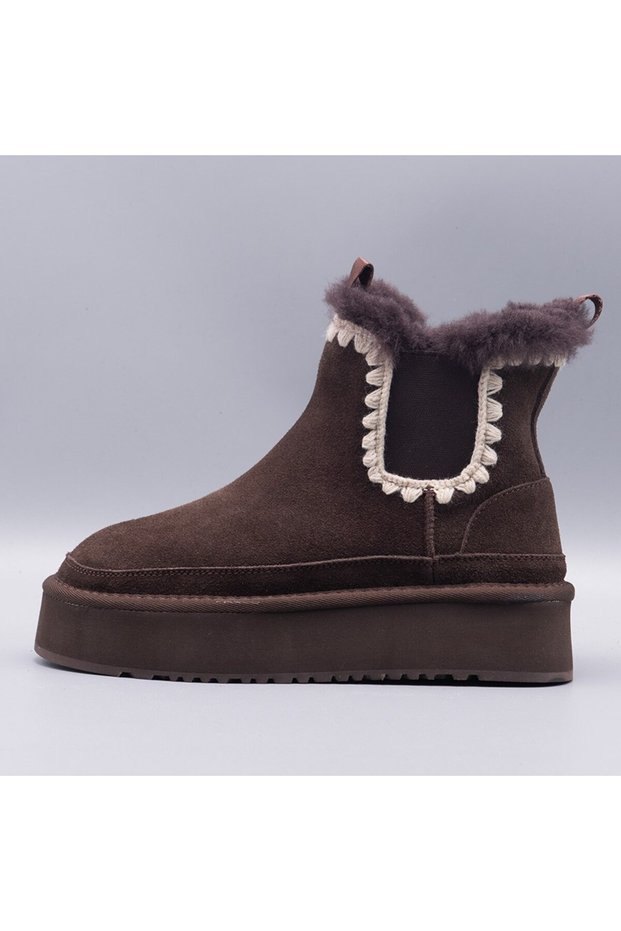 Ewoll W7 Women's Fur-Trimmed Boots 3189