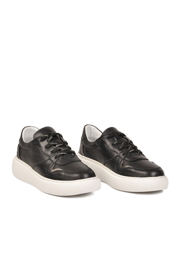 Women's Casual Shoes, Genuine Leather, Z202, Black