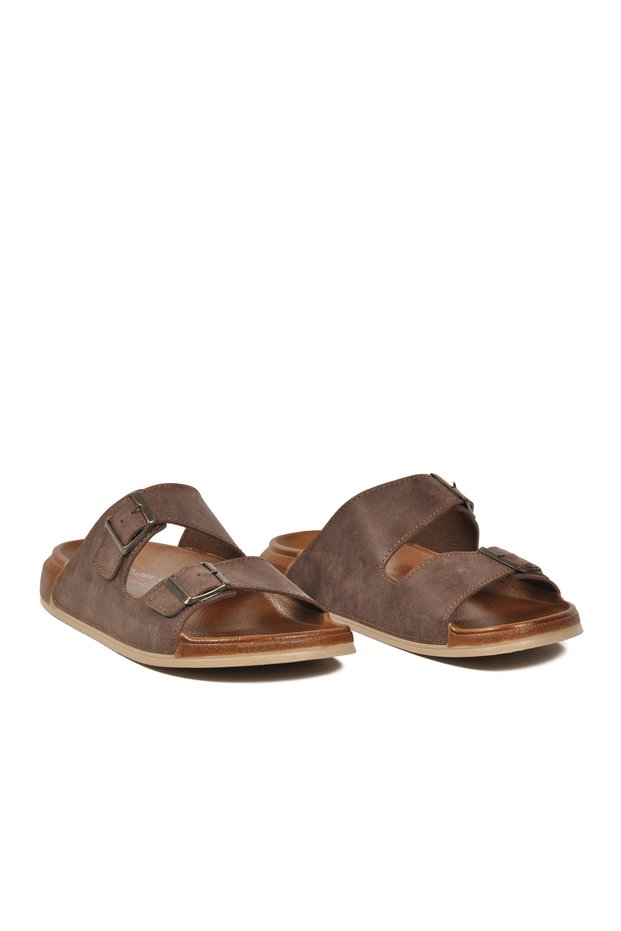 Men's Slippers Aryan 305-2002 Brown
