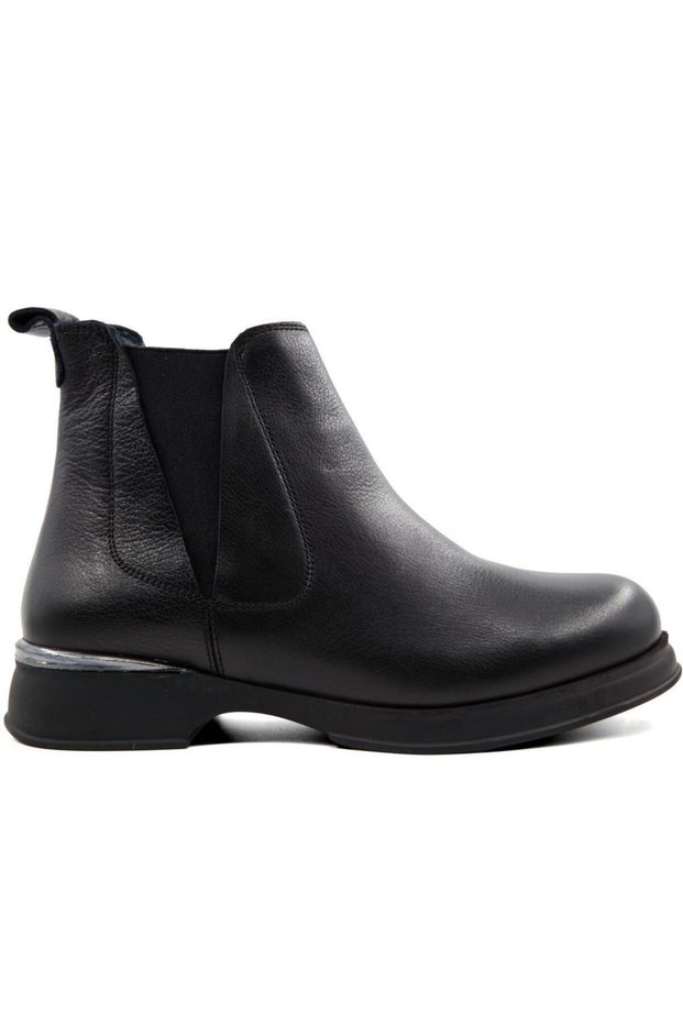 37154 Genuine Leather Black Women's Boots
