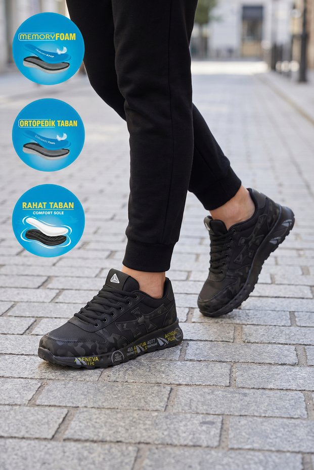 Men's Sneakers 2444 Leather Black