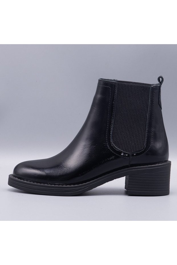 Adreanna Women's Genuine Leather Patent Leather Boots 2325-3