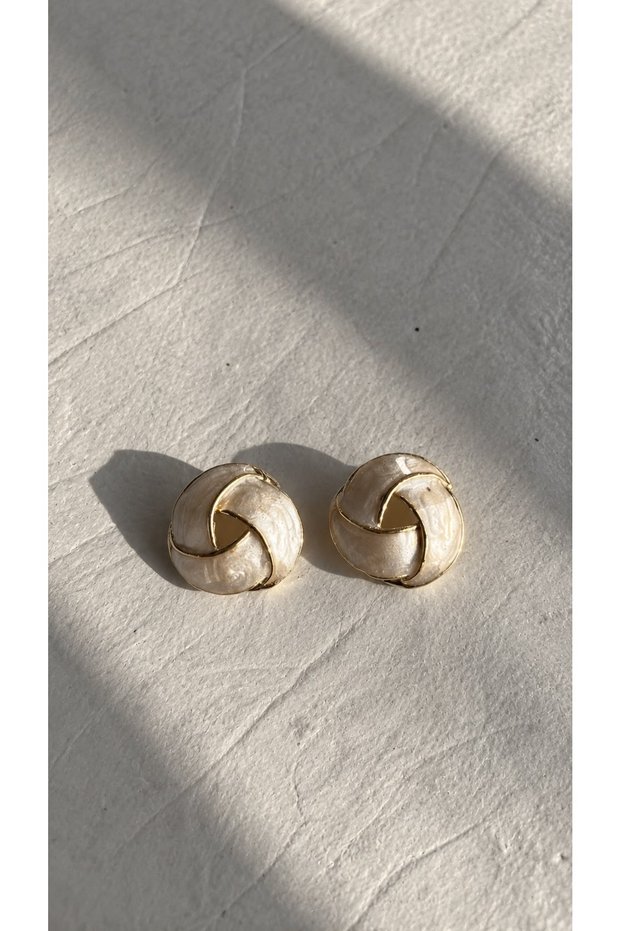 Gold-Toned Geometric Women's Earrings