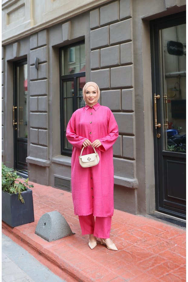 MANOLYA LINEN-BLEND SET