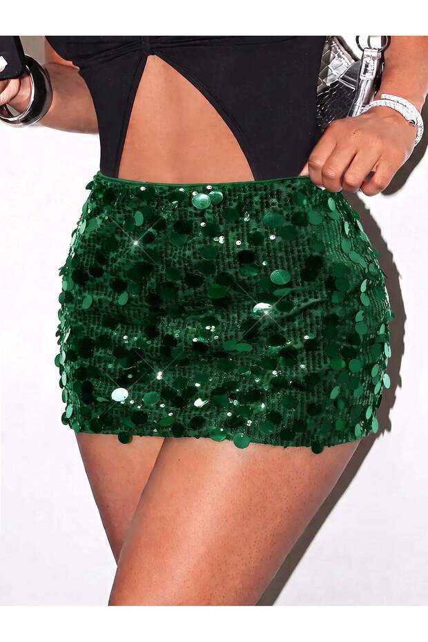 Fustă mini, verde