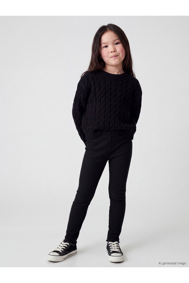 Trendy Picks from Kübra Butik: Regular-Fit Ruffled-Hem Girls' Leggings