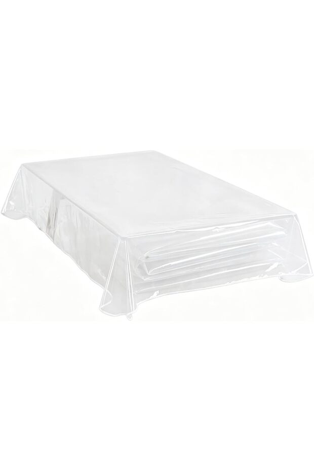 Clear Plastic Tablecloth, for Rectangle Dining Table, Table Coth Waterproof Cover PVC Protector Oil-