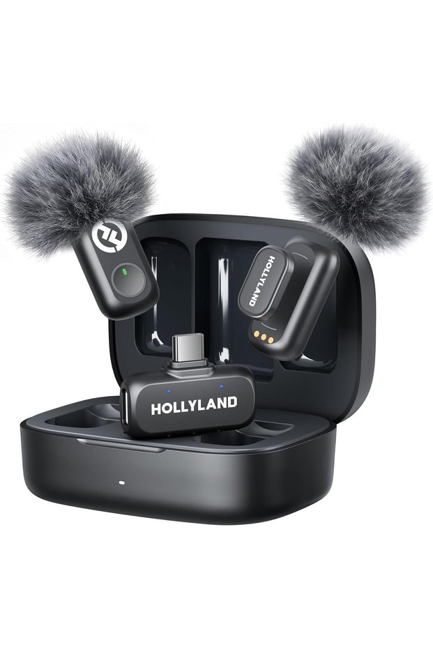 Lark A1 Wireless Microphone for iPhone & Android, 48kHz/24-bit Studio Audio, 3-Level Noise Cancellat