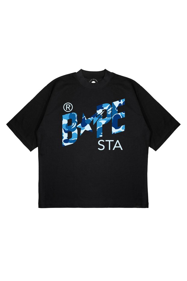 Unisex Oversized Bape 1st '26 Printed Boxy-Fit Thick Fabric (240 gsm) T-shirt