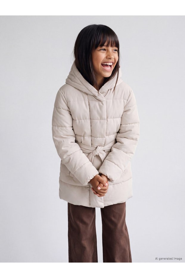 Trendy Picks from Kübra Butik: Hooded Girls' Puffer Coat