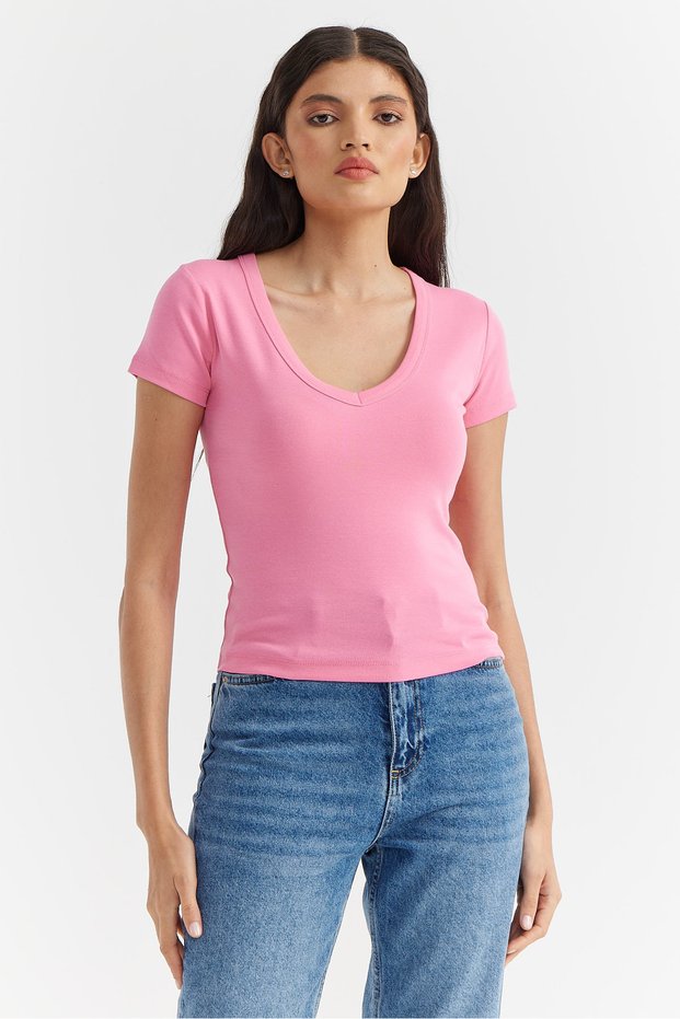 Women's Deep V-Neck Bodysuit