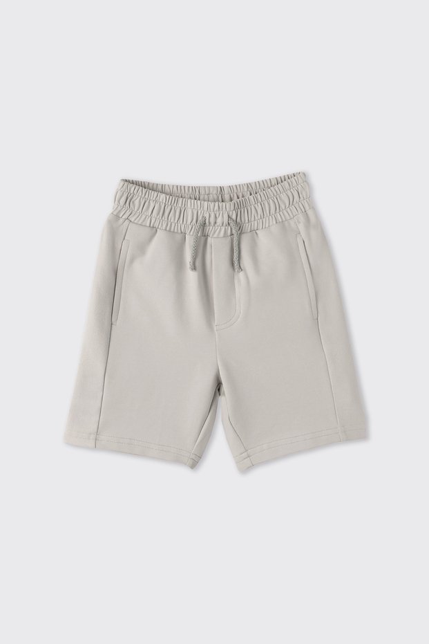 Baby Boy Gray Knitted Shorts