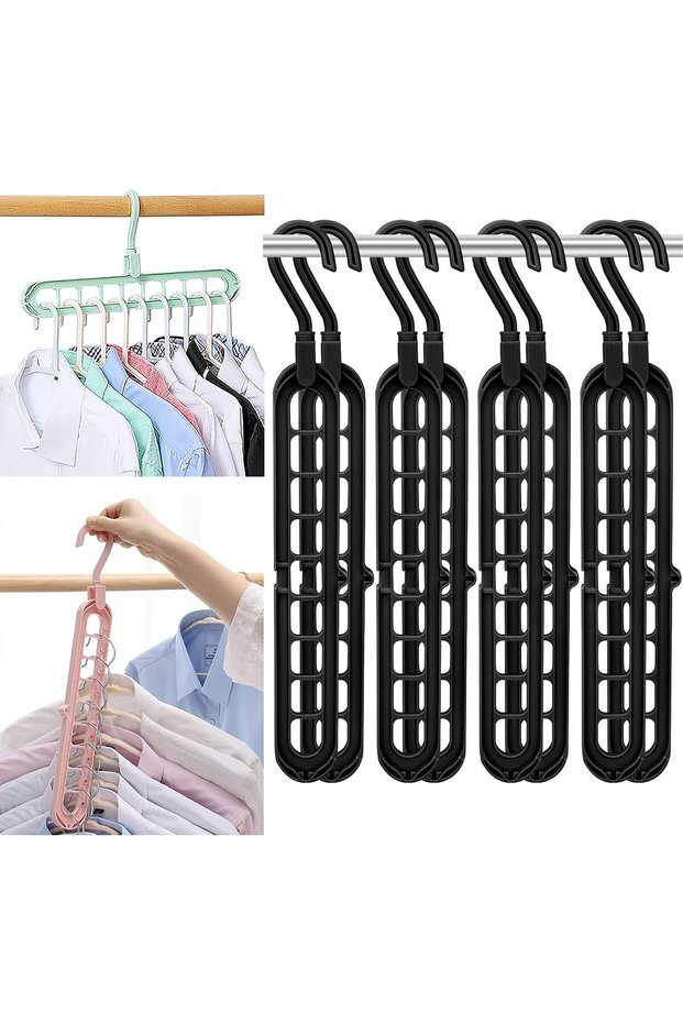 Magic Space Saving Clothes Hangers Multifunctional Smart Closet Organizer Premium Wardrobe Cascading