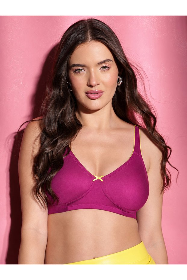 Non-Padded Wirefree Demi Cup Bra - Cotton