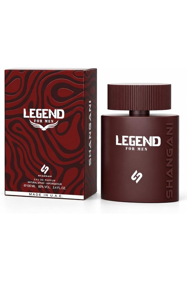 Legend For Men Eau de Parfum, 100ml – Fresh Woody Marine Perfume with Lemon, Green Apple, Lavender, Vetiver & Cedarwood