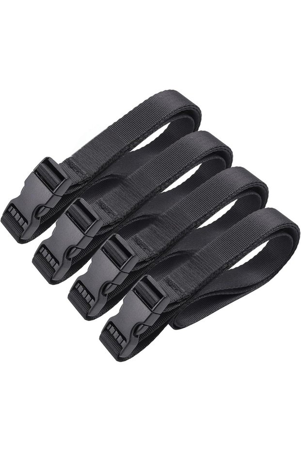 Adjustable Utility Straps with Quick Release Buckles,Heavy Duty Nylon Backpack Straps for Hiking, Ca