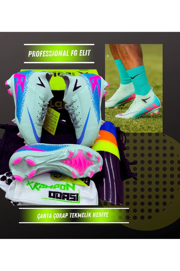 حذاء كرة القدم الاحترافي Air Superfly مع جوارب