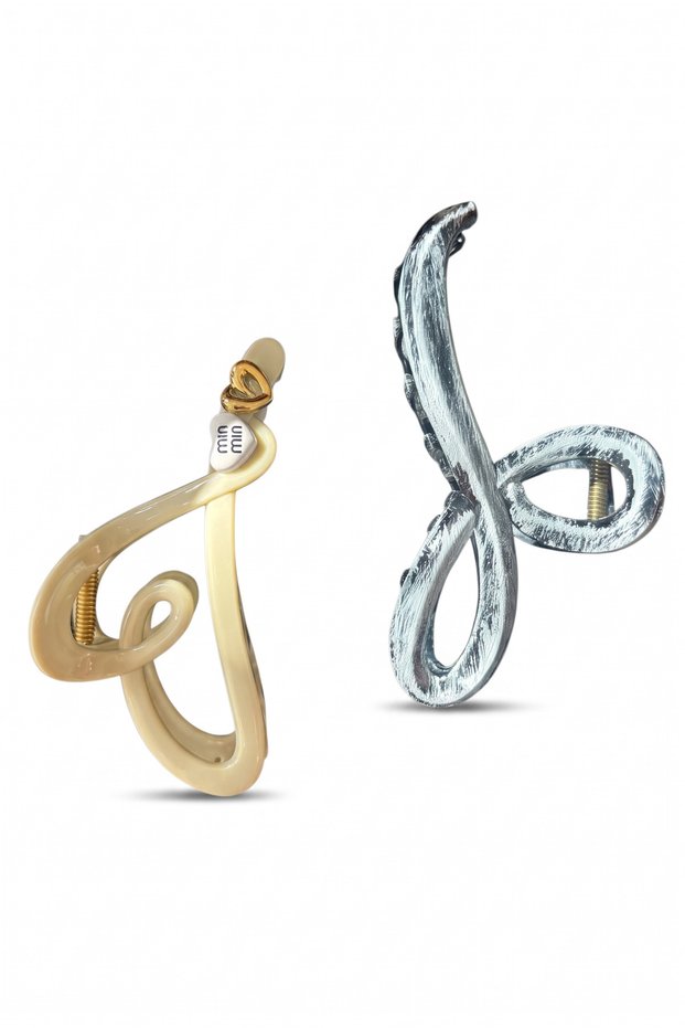 Large Buckled Hair Clip (Set of 2)