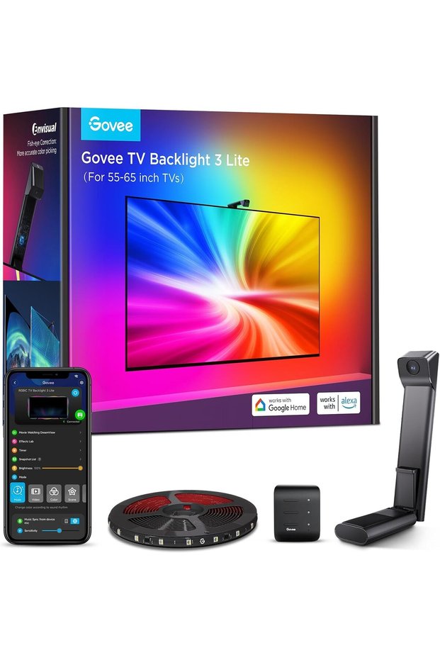 TV Backlight 3 Lite with Fish-eye Correction for 55-65 Inch TVs