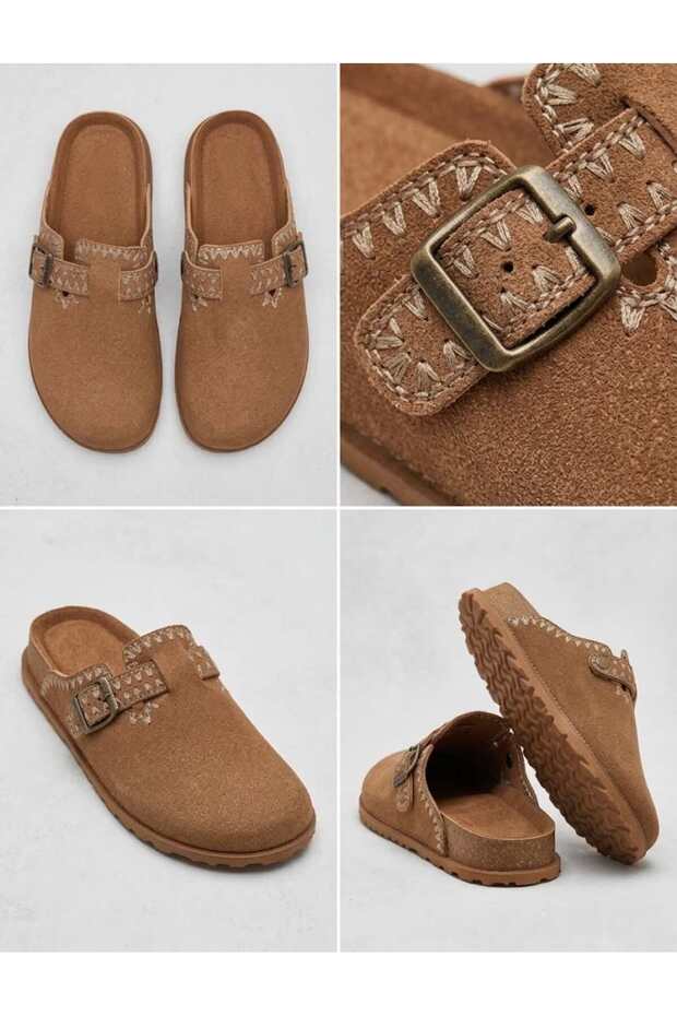 CLOSED-TOE ORTHOPEDIC SUEDE SLIPPERS SUITABLE FOR DAILY USE