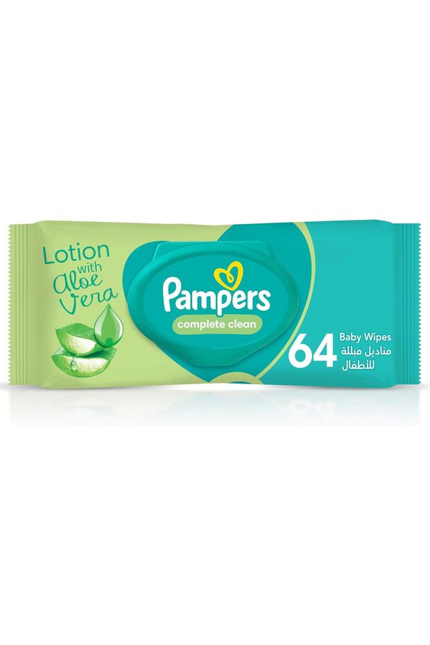 Baby Wet Wipes, Complete Clean, 64 Wipes