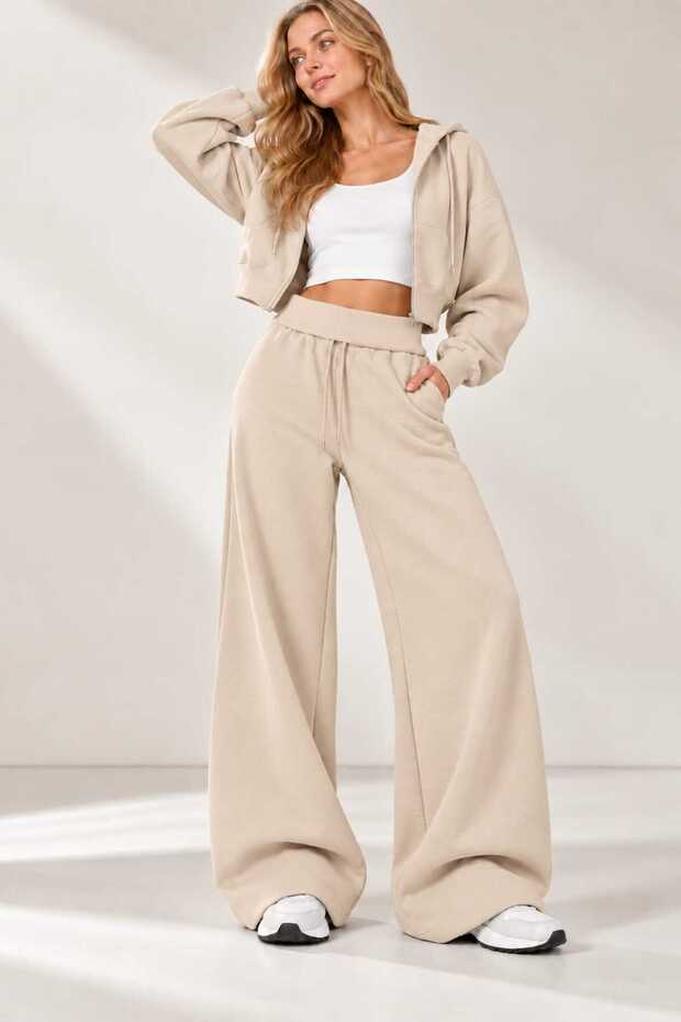 Women's Curved Oversized Sweatpants