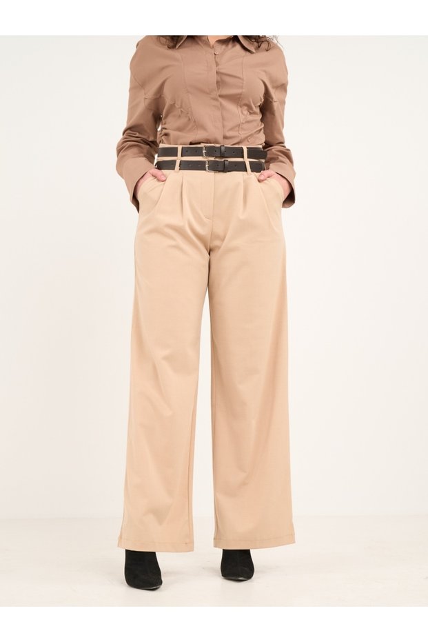 - Pantaloni damă de culoare uniformă
