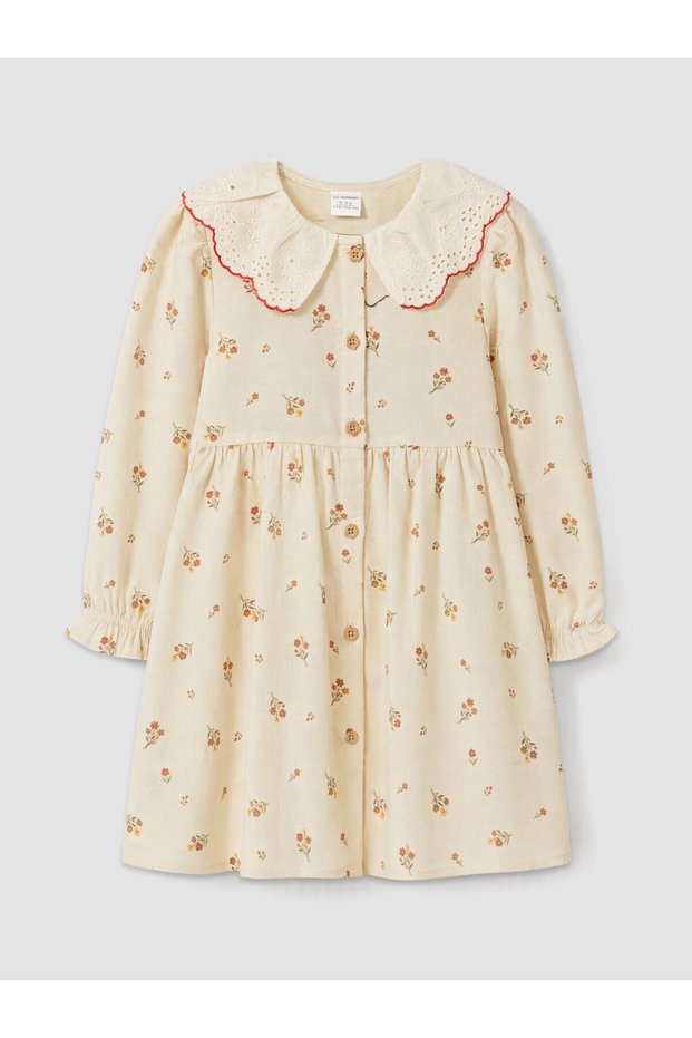 I Bebe Roba Collar Floral Girl's Dress from Freezen Store