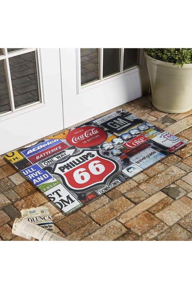 Sign Themed Rubber Door Mat