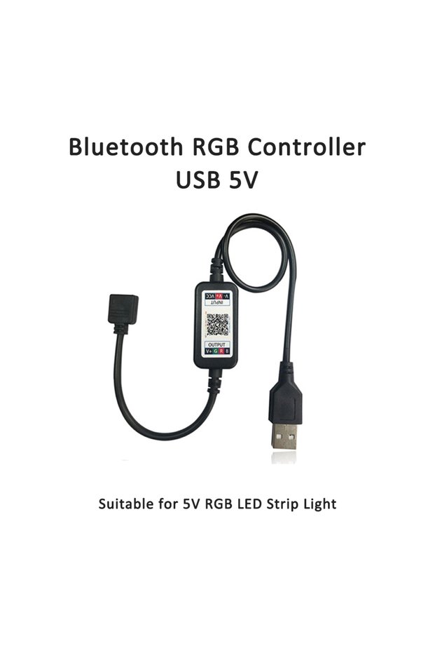USB 5V Bluetooth RGB LED Controller 4Pin USB 5V DC 5-24V Wireless Music controller APP Control For 5