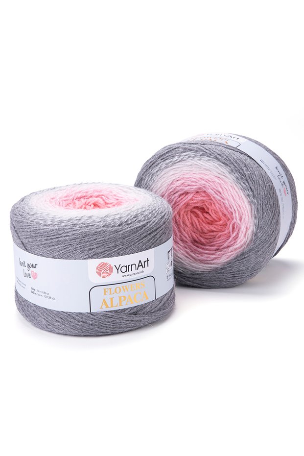 Alpaca Flowers 250 g, 940 m, Color-Fade, 1 Skein, 406