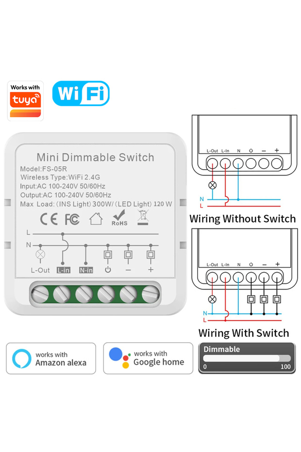 عبوة واحدة من وحدة التحكم في الإضاءة الذكية Lxin Tuya، إصدار 2.4G WIFI، يمكن استخدامها مع شبكة WIFI أو Zigbee، مناسبة لمشاريع الإضاءة الذكية.