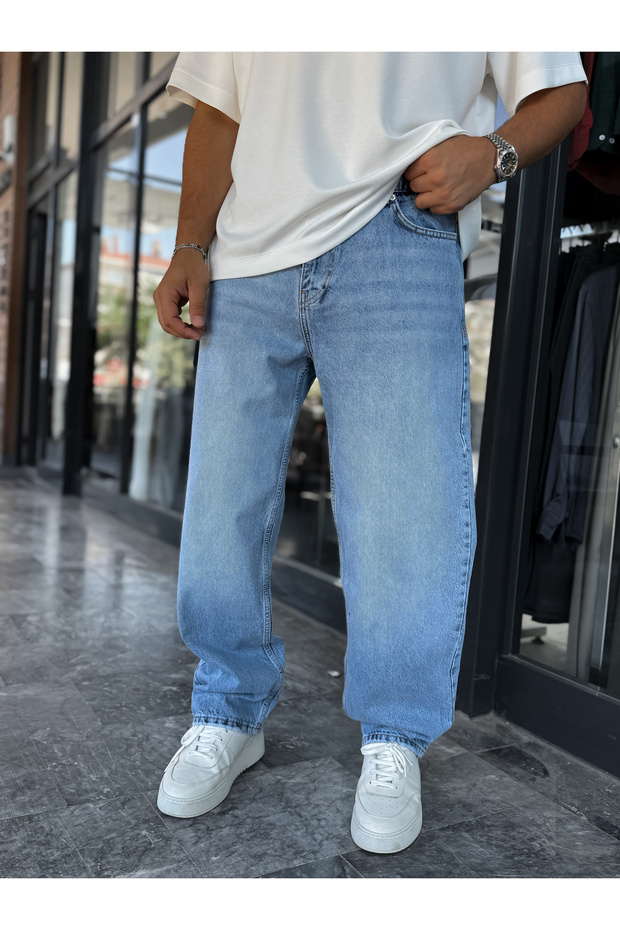 Baggy Jeans with Ice Blue Effect DF-3472-73-74-76