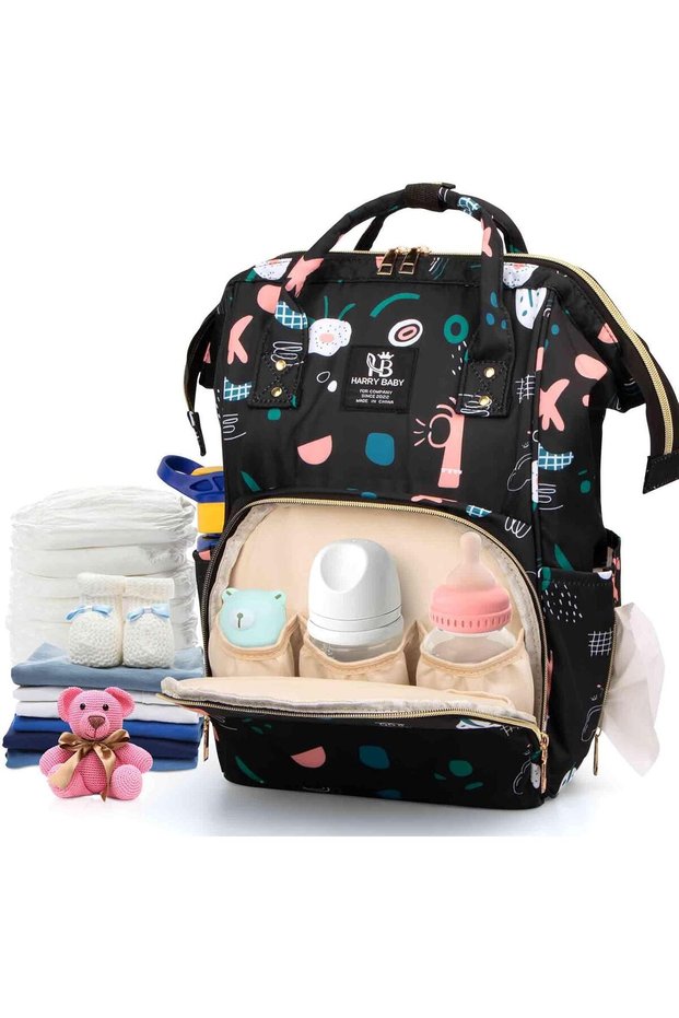 Diaper Bag Backpack,Waterproof Diaper Changing Totes,Multi-Function Travel Portable Bassinet Backpac