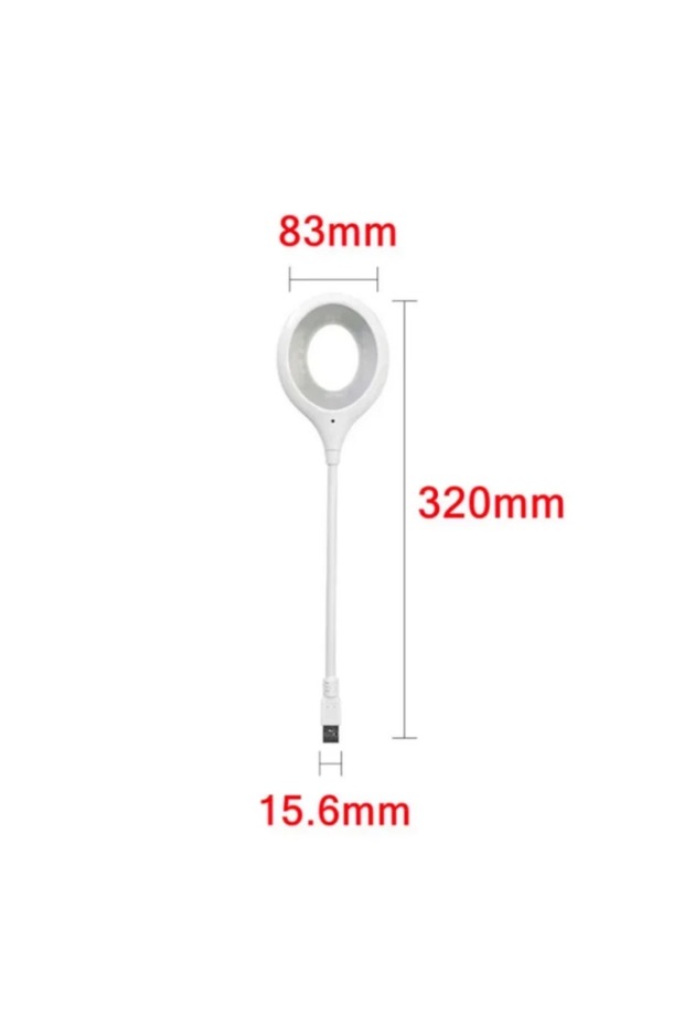 مصباح محمول بقابس USB مباشر، إضاءة بيضاء، 18 مصباح LED، مصباح للكمبيوتر المحمول، حماية للعين، مناسب للطلاب.