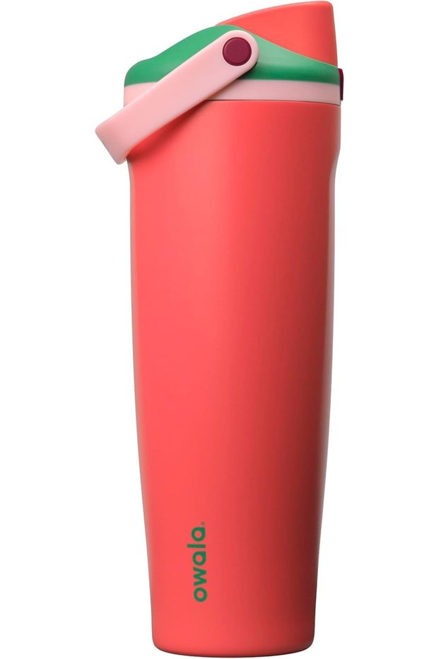 FreeSip Sway - Stainless Steel - 40-oz. - Green/Red (Strawberry Fields) ()