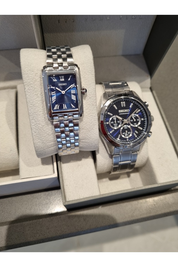 Metal Steel Bracelet BAY - 5-10 Atm Waterproof Couple's Wristwatch
