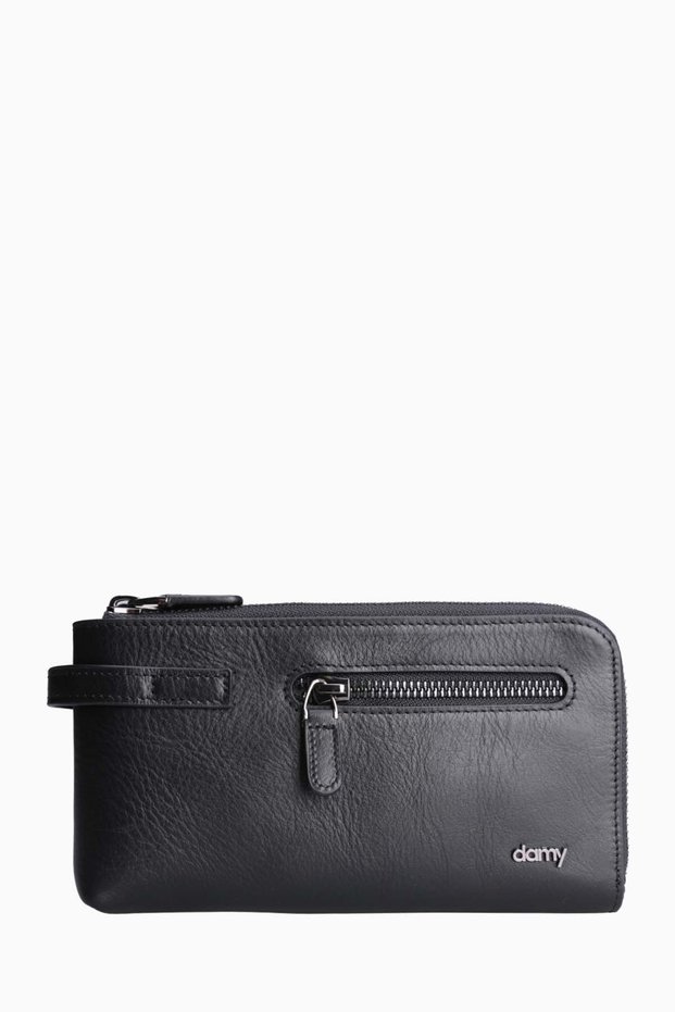 Genuine Leather Men's Clutch Bag 8404 - Black